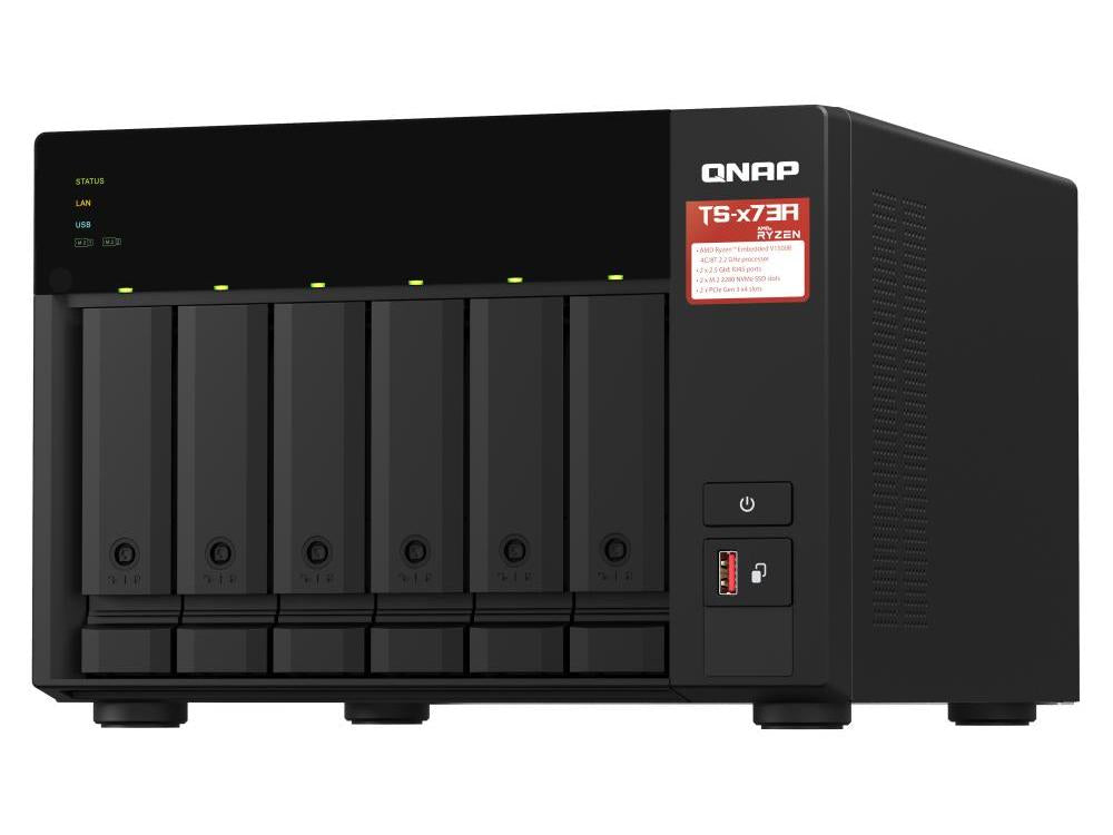 Qnap Desktop 6-Bay Nas/Iscsi Ip-San, Amd Ryzen V1000 Series V1500B