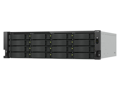 QNAP 3U 16 bahías Qts Hero NAS, AMD Ryzen 7 serie 7000 8C16T (Boost