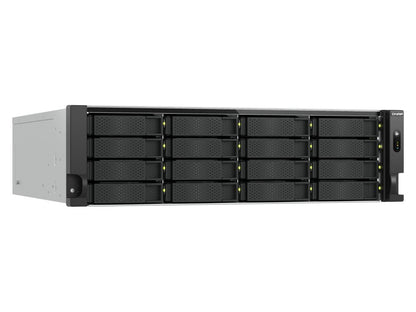 QNAP 3U 16 bahías Qts Hero NAS, AMD Ryzen 7 serie 7000 8C16T (Boost