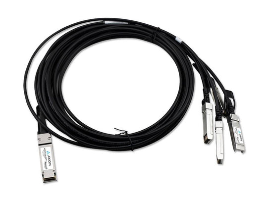 Convertisseur DAC passif Axiom 100Gbase-Cr4 QSFP28 vers 4 SFP28, compatible Cisco, 1,5 M