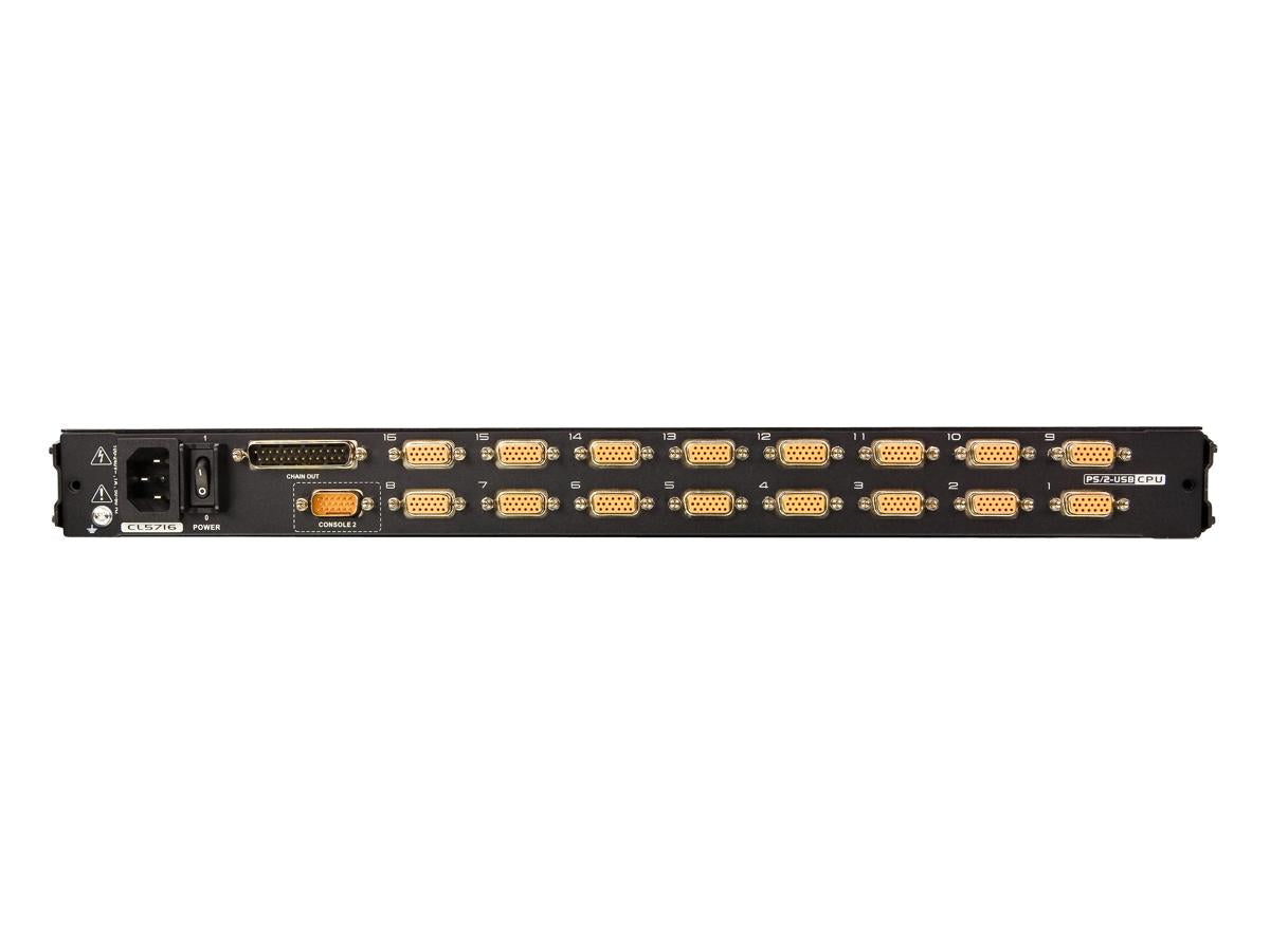 Aten 16 ports 17,3 pouces LCD intégré USB/PS2 Combo KVM avec une extension