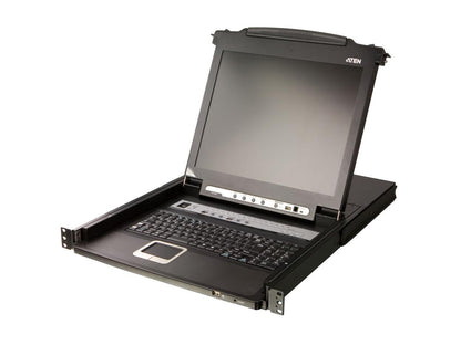 Aten 16 ports 17,3 pouces LCD intégré USB/PS2 Combo KVM avec une extension