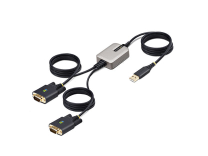 Startech.Com 13Ft (4M) 2-Port Usb To Serial Adapter Cable, Interch