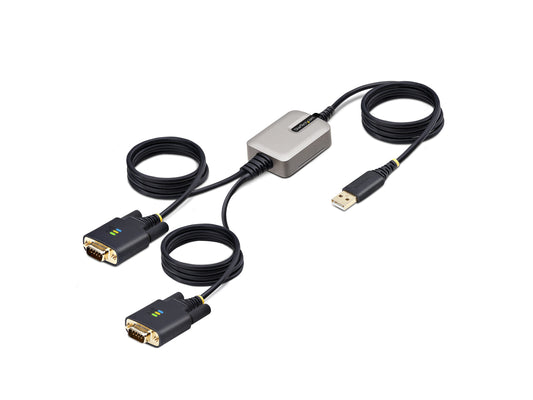 Startech.Com 13Ft (4M) 2-Port Usb To Serial Adapter Cable, Interch
