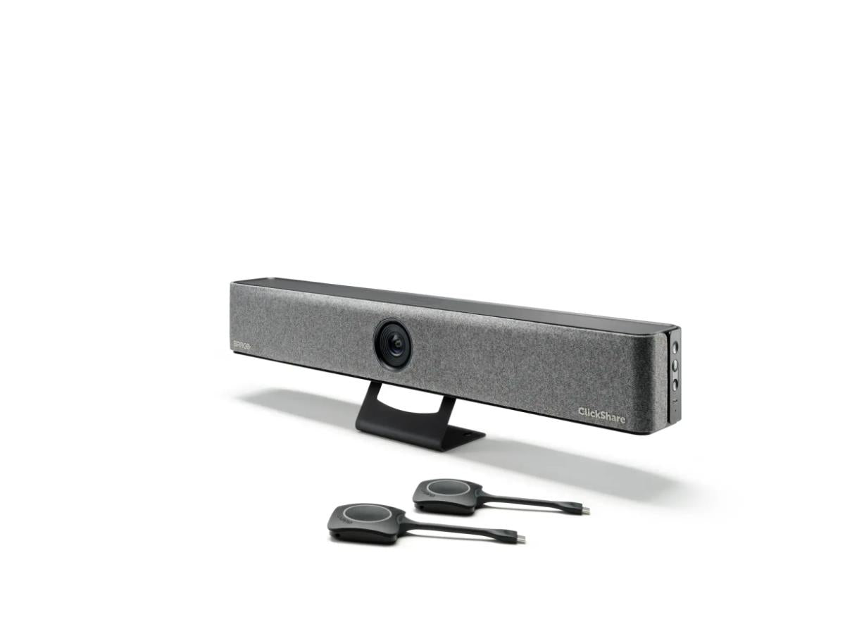 Barco Clickshare Bar CB Pro US con 2 botones
