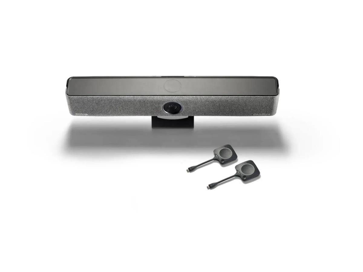 Barco Clickshare Bar CB Pro US con 2 botones