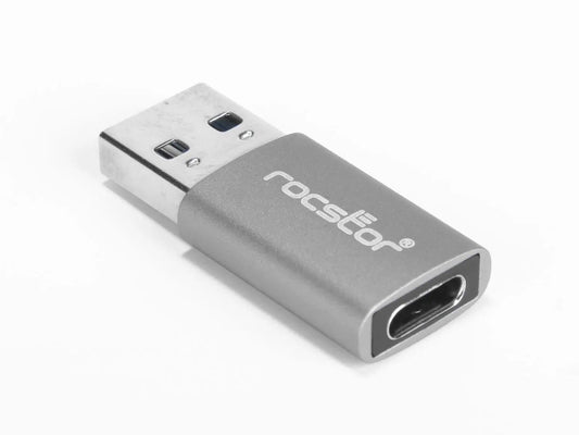 Adaptateur Rocstor Premium USB 3.0 vers USB C Slim en aluminium -