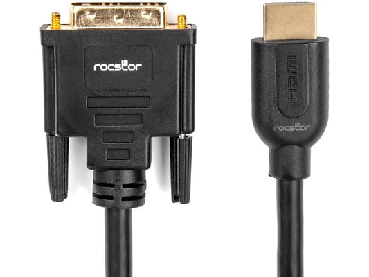 Câble HDMI vers DVI-D Rocstor Premium - M/M - 1,8 m - 1 x DVI