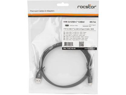 Rocstor Rocstor Premium Usb-C To Usb-A Cable (3Ft) - M/M - Usb 3.0