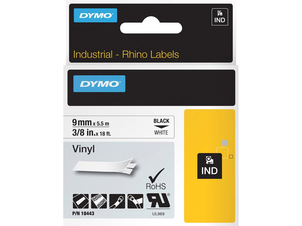 Newell-Dymo Rhino Lbl Vinyle 3/8 Blanc