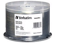 Dvd+R Dl 8.5Gb 2.4X Shiny  50Pk Slv