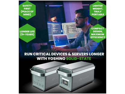 Yoshino B2000 Sst Solid-State Portable Power Station 1,326Wh, 2,00