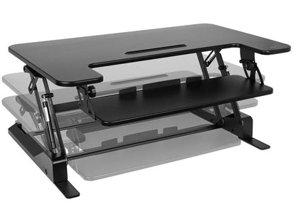 Monoprice Height Adjustable Gas-Spring Dual Handle Sit-Stand 36-In