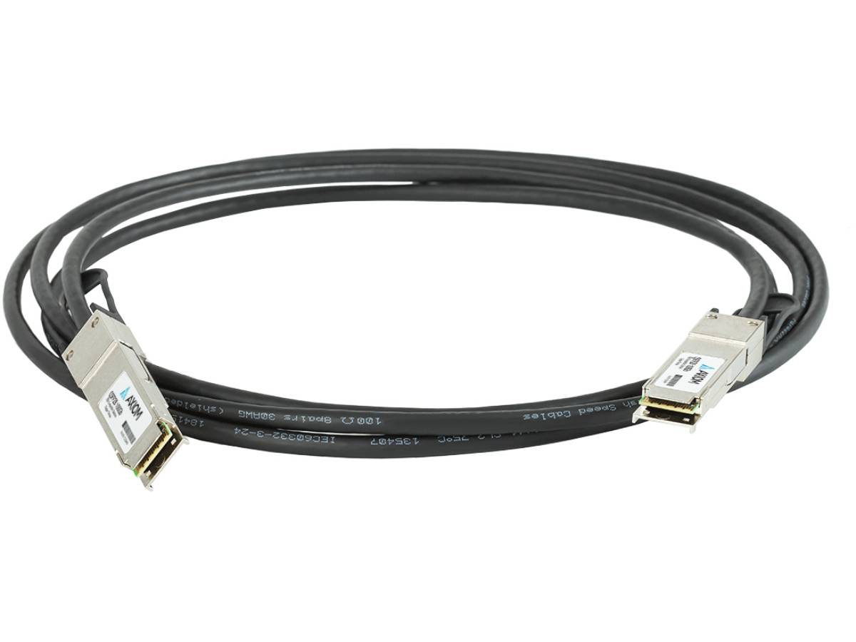 Cable DAC pasivo Axiom 100Gbase-Cr4 Qsfp28, compatible con Fortinet, 2 m