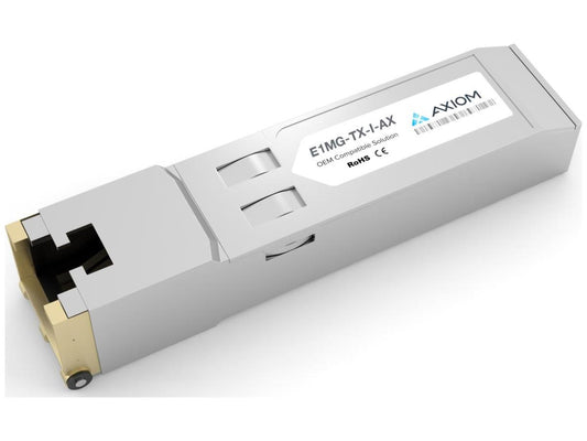 Émetteur-récepteur SFP Axiom 1000Base-T pour Brocade/Ruckus – E1Mg-Tx-I