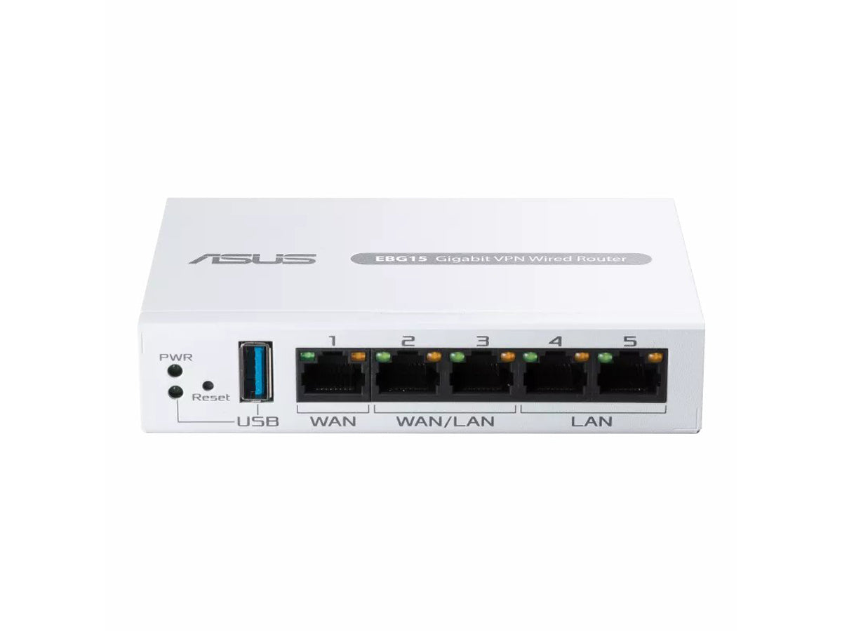 Router VPN Gigabit Asus Expertwifi EBG15 con cable, hasta 3 puertos WAN Ethernet