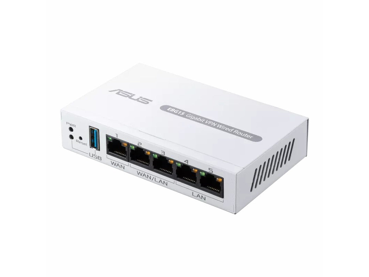 Router VPN Gigabit Asus Expertwifi EBG15 con cable, hasta 3 puertos WAN Ethernet