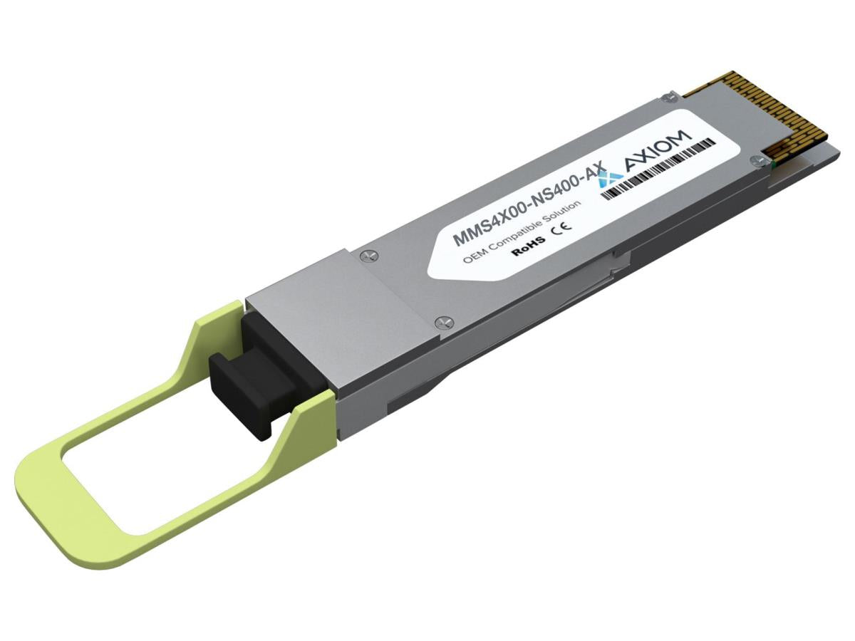 Transceptor OSFP Axiom 400Gbase-Dr4, SMF, MPO-12, 100 M, 850 Nm para