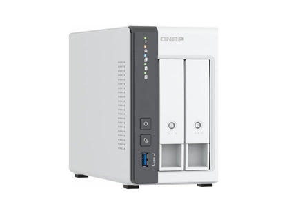 Torre QNAP NAS de 2 bahías ARM Cortex-A55 4C, GPU Mali-G52, 2 SATA
