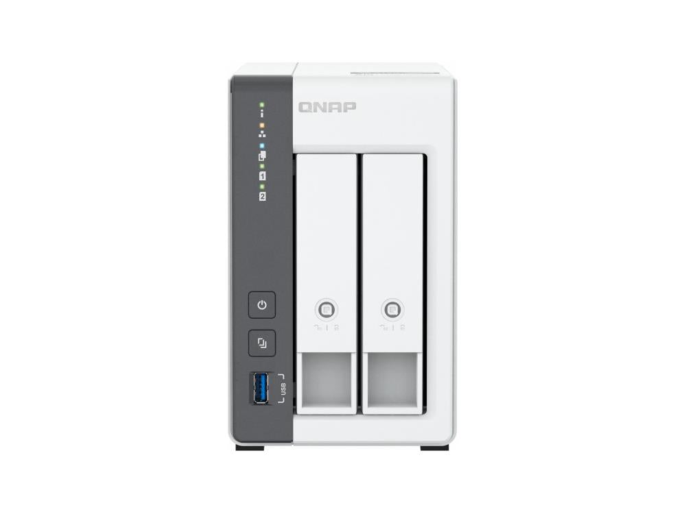 Torre QNAP NAS de 2 bahías ARM Cortex-A55 4C, GPU Mali-G52, 2 SATA