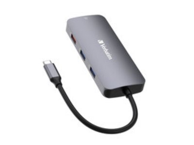 Concentrador multipuerto USB-C Pro Verbatim Cmh 09 de 9 puertos