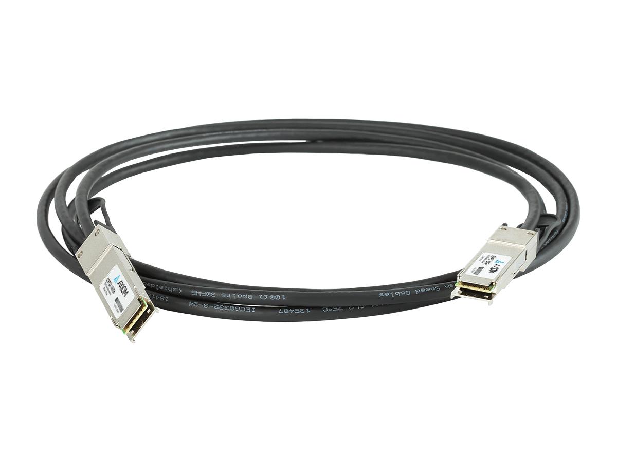 Cable DAC pasivo Axiom 100Gbase-Cr4 Qsfp28 compatible con punto de control de 3 m