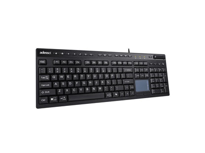 Clavier de bureau USB Adesso avec pavé tactile