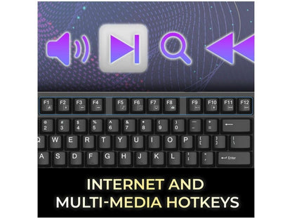 Clavier mécanique de bureau Adesso Multi Os 2X à gros caractères