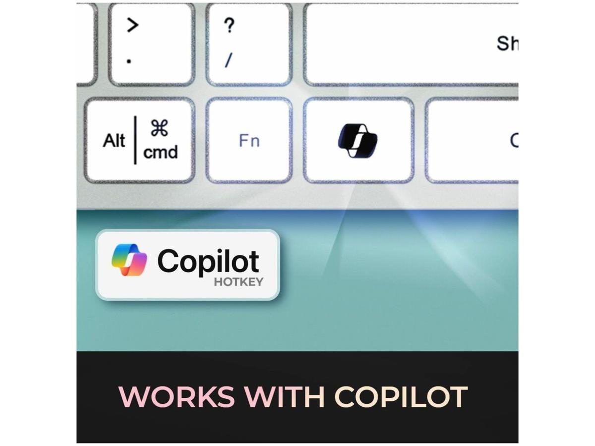 Clavier de bureau Adesso Multi-Os à ciseaux (blanc)