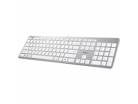 Clavier de bureau Adesso Multi-Os à ciseaux (blanc)