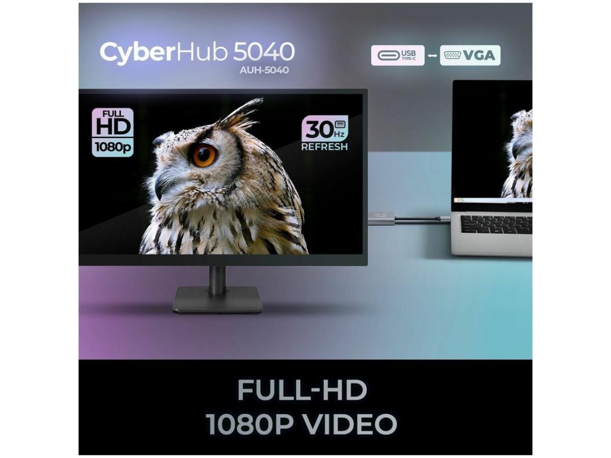 Adesso Usb C To Vga Adapter @1080P/60Hz (AUH-5040)