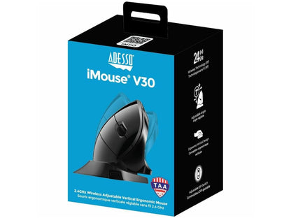 Ratón ergonómico vertical ajustable inalámbrico Adesso
