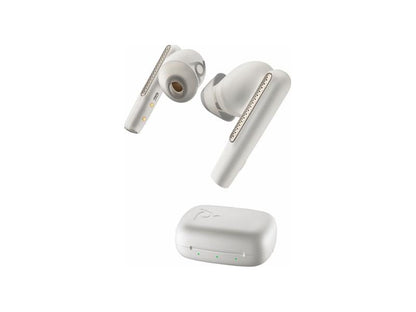 Hp Poly Voyager Free 60 Uc White Sand Earbuds +Bt700 Usb-C Adapter