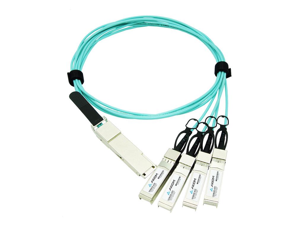Cable óptico activo Axiom 100Gbase-Aoc Qsfp28 a 4 Sfp28 de Cisco Co.