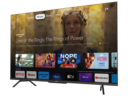 Téléviseur Google Skyworth 55 pouces avec écran UHD sans cadre et assistant Google