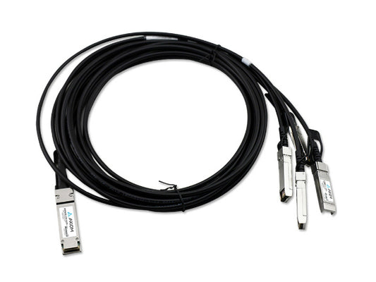 Axiom 100Gbase-Cr4 Qsfp28 vers 4 Sfp28 DAC passif compatible Mellanox