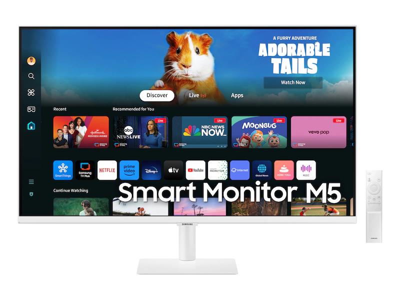 Moniteur intelligent Samsung 32 pouces Full HD, blanc