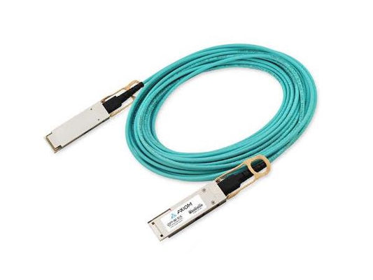 Cable óptico activo Axiom 200Gbase-Aoc Qsfp-Dd a 2 Qsfp28 HP/Aru