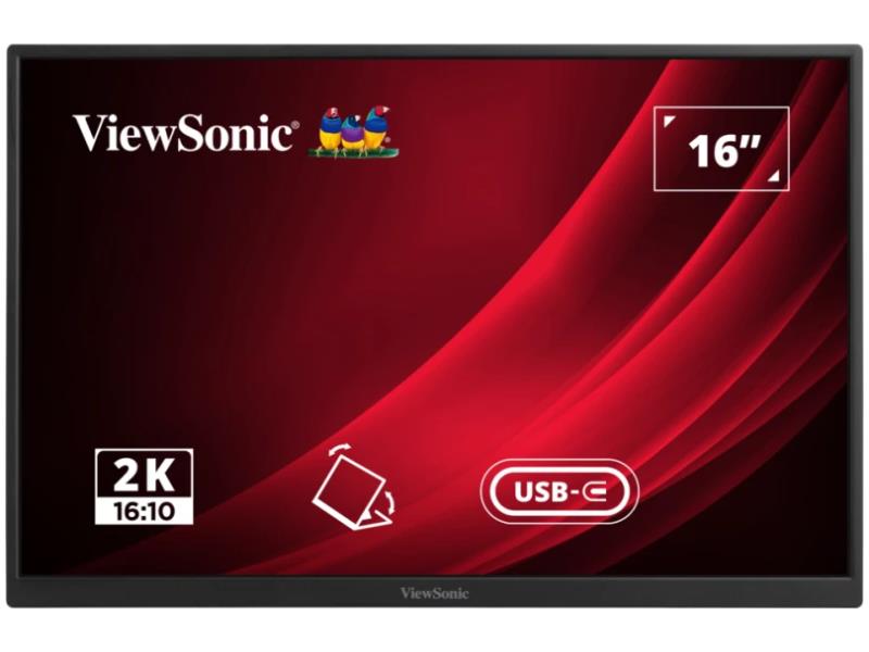 Viewsonic 16 Portable Wqxga Ips Monitor With 65W Usb C And Smart C