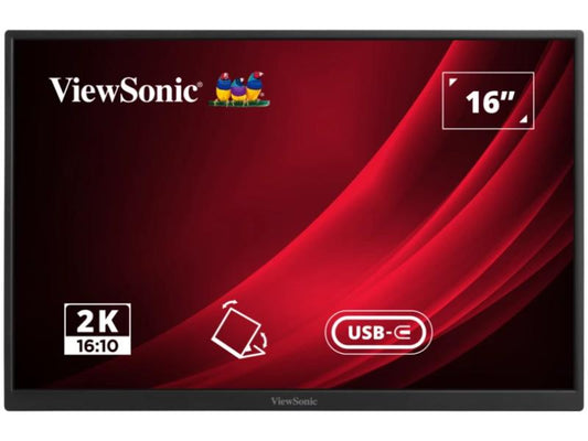 Viewsonic 16 Portable Wqxga Ips Monitor With 65W Usb C And Smart C