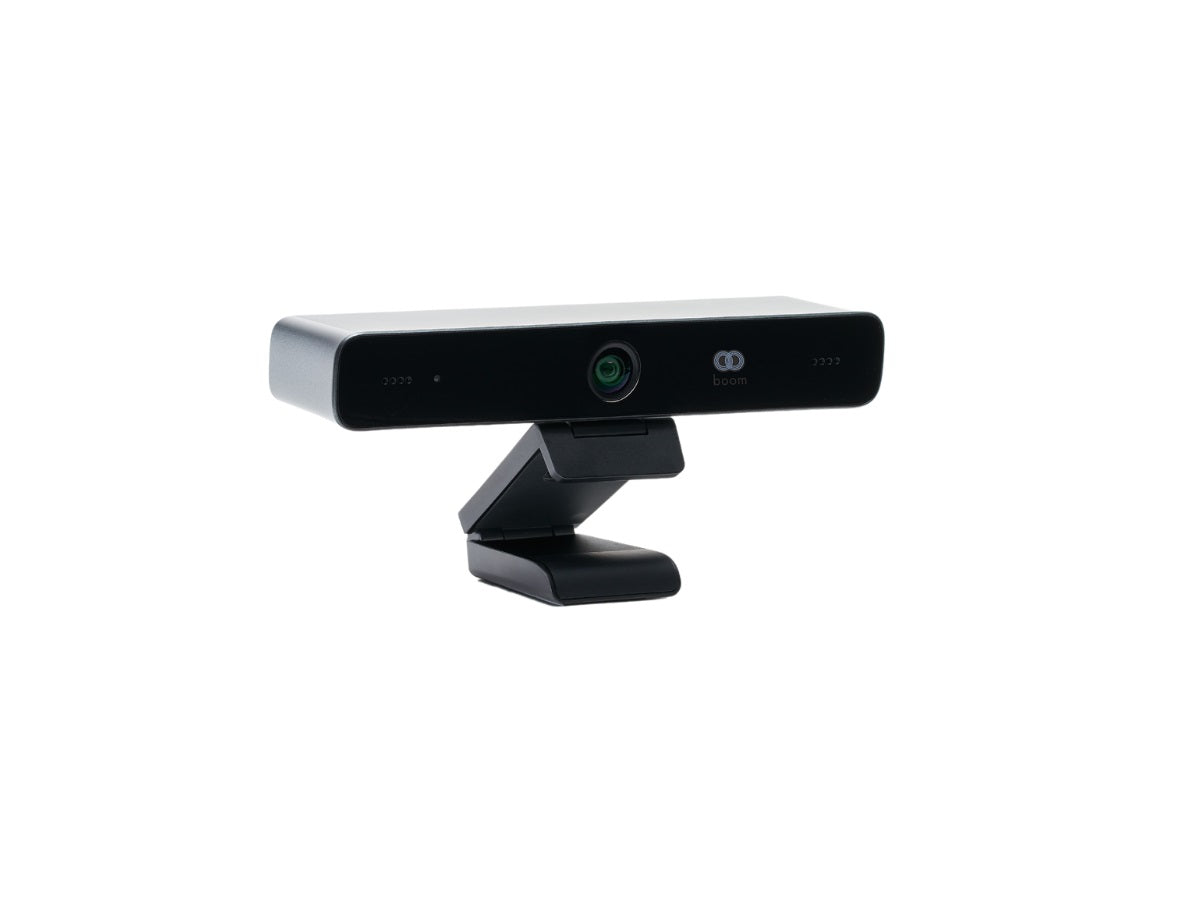 Cámara web Boom Mezzo 4K de 115°, gran angular, encuadre automático con IA, Eptz 10X, Pi