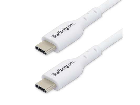 Cable de carga USB-C Startech blanco de 3 m y 9,8 pies, cable USB-C, USB 2.0 tipo T