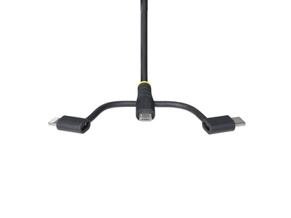 Cable USB resistente de carga múltiple Startech de 1 m (3,3 pies), USB a Lightning