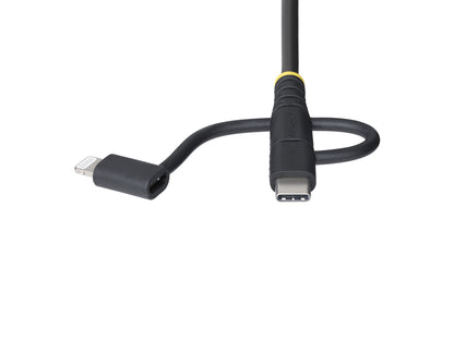 Cable USB resistente de carga múltiple Startech de 1 m (3,3 pies), USB a Lightning