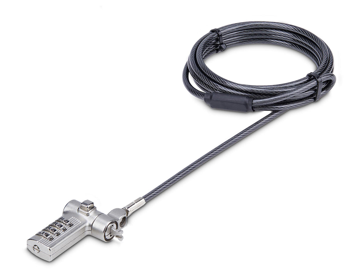 Startech Universal Laptop Cable Lock 6.6Ft (2M), Serialized Securi