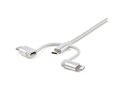 Cable USB multicargador Startech de 1,8 m (6 pies), USB-A a Lightning/U