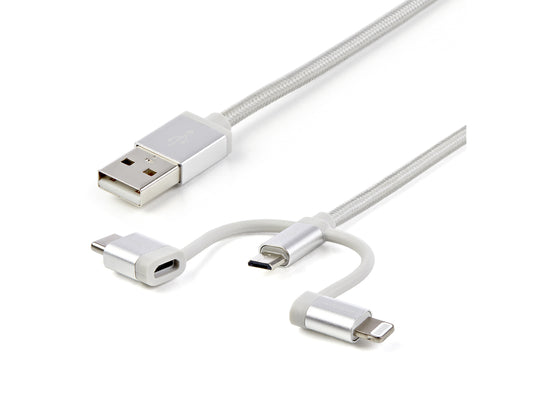Cable USB multicargador Startech de 1,8 m (6 pies), USB-A a Lightning/U