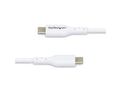 Cable de carga USB-C Startech blanco de 1 m (3,3 pies), cable USB-C, USB 2.0