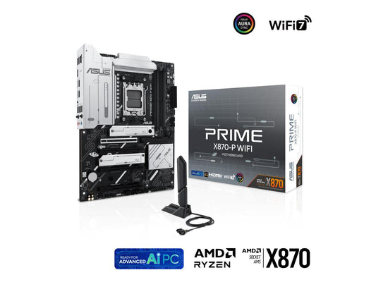 Asus Prime X870-P Wifi Amd Am5 Ryzen Max 192Gb, Ddr5 Atx