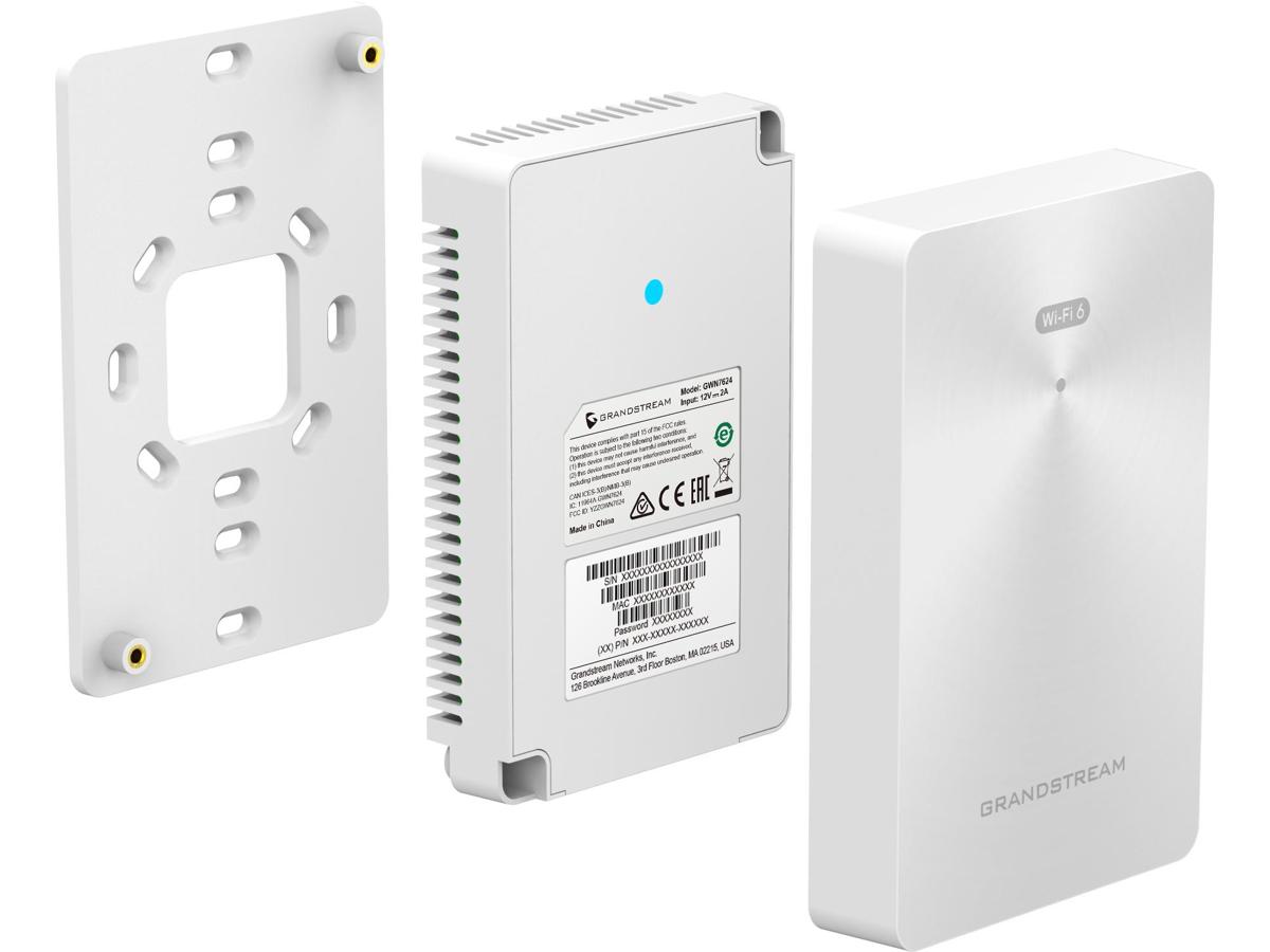 Grandstream 2X2 802.11Ax Ax3000 Wi-Fi 6 In-Wall Ap